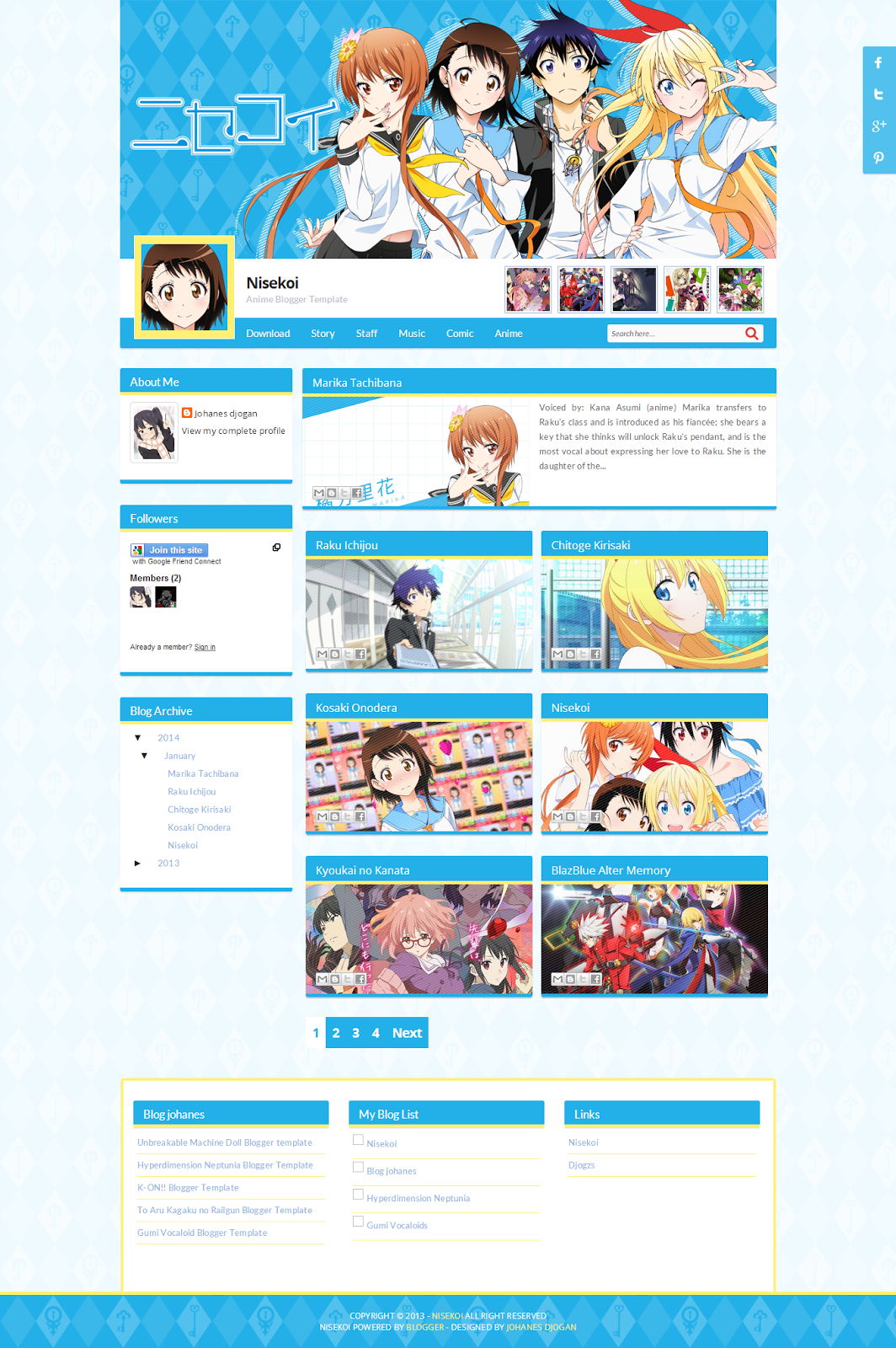 Anime Template | Download Template Anime 2017