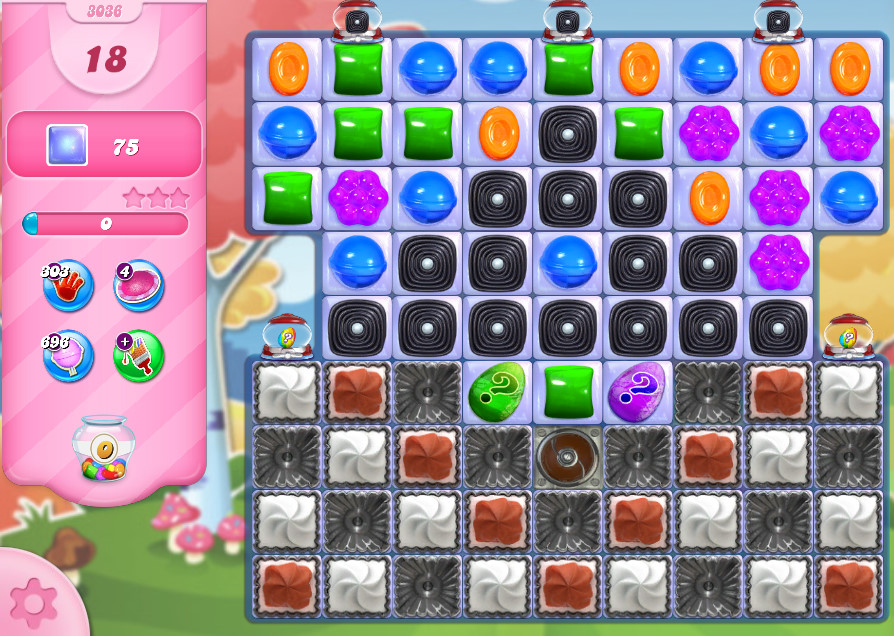 Candy Crush Saga level 3036 Candy Crush Saga level 3036