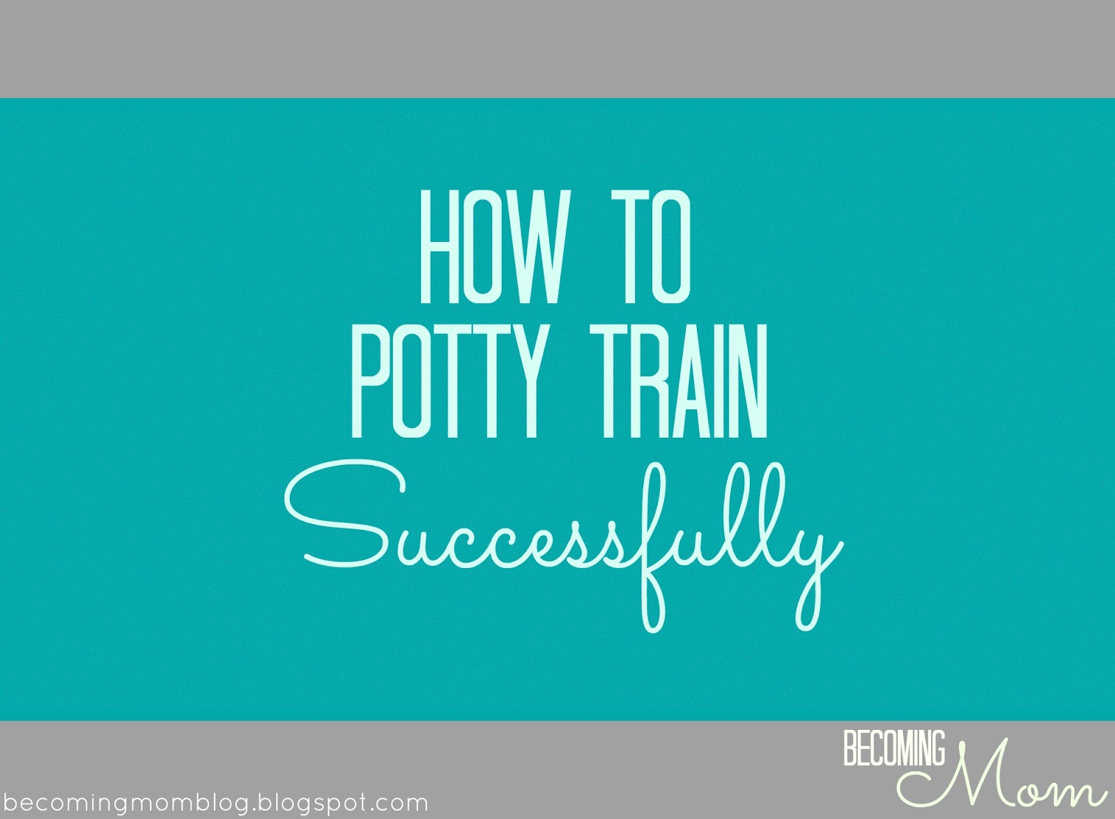 Mom Potty Training Part Two Tips for Success