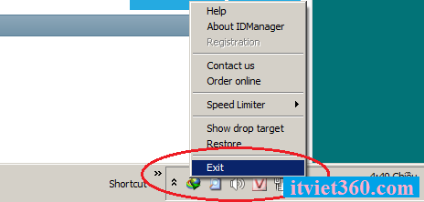 Exit IDM phiên bản cũ, thoát IDM
