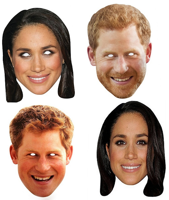 Megan Markle and Prince Harry Free Printable Masks. Megan Markle and Prince Harry Free Printable Masks.