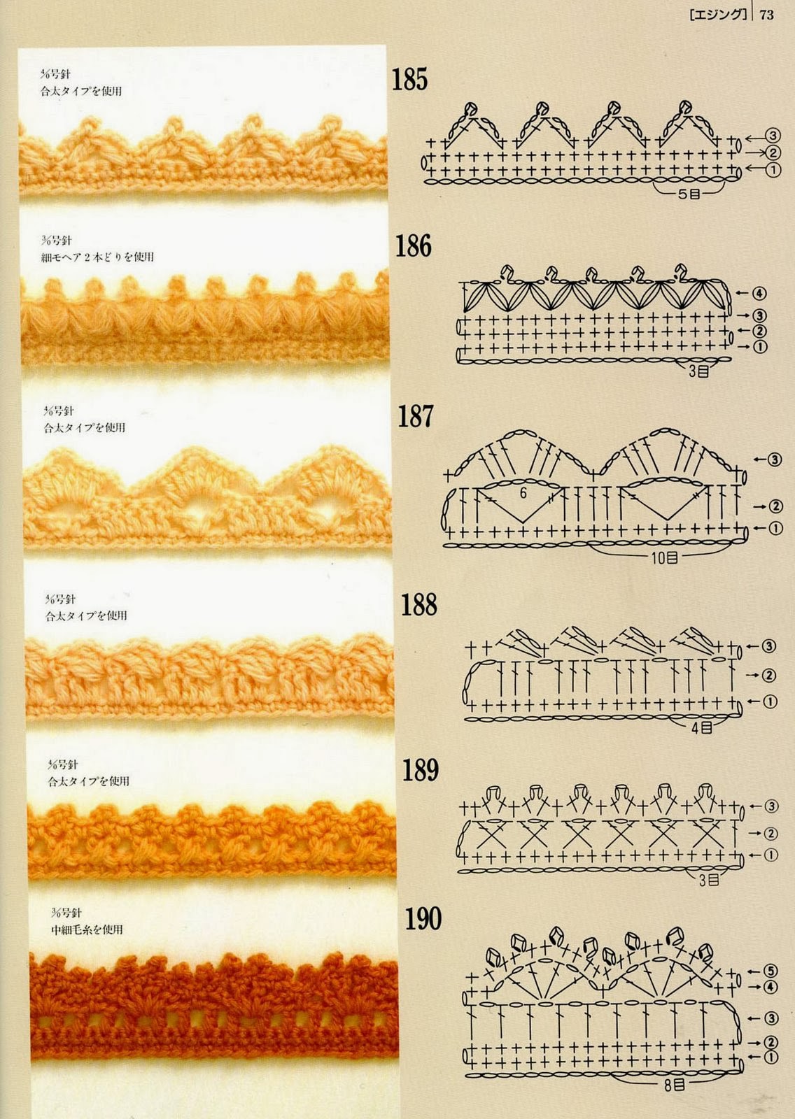 Bordure Au Crochet Gratuit Avec Grille De Travaille