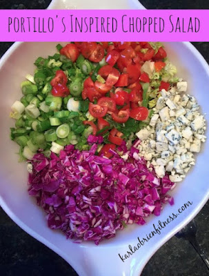 Chopped Salad Portillo's Chopped Salad, gorgonzola, salad, clean eating salad, Portillo's, chopped salad
