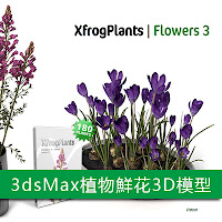 3dsMax高精度鮮花植物3D模型下載