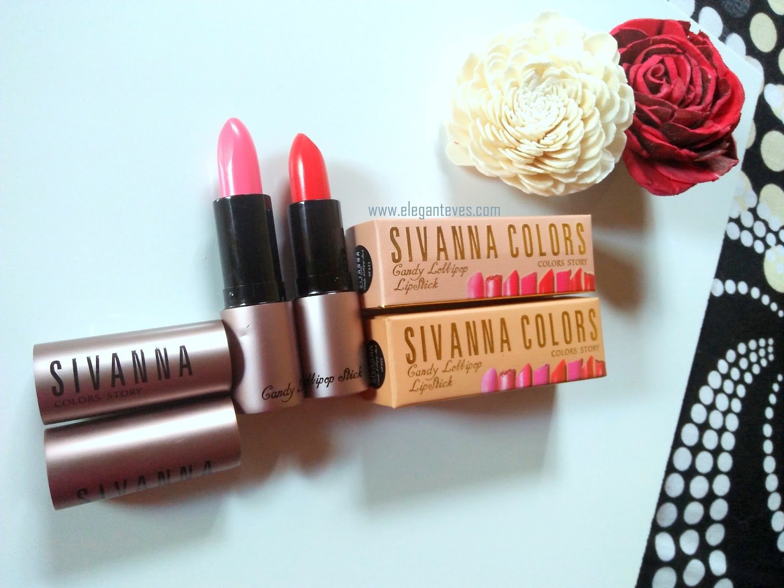 Sivanna Colors Candy Lollipop Lipstick 03 and 11 Review, Swatches
