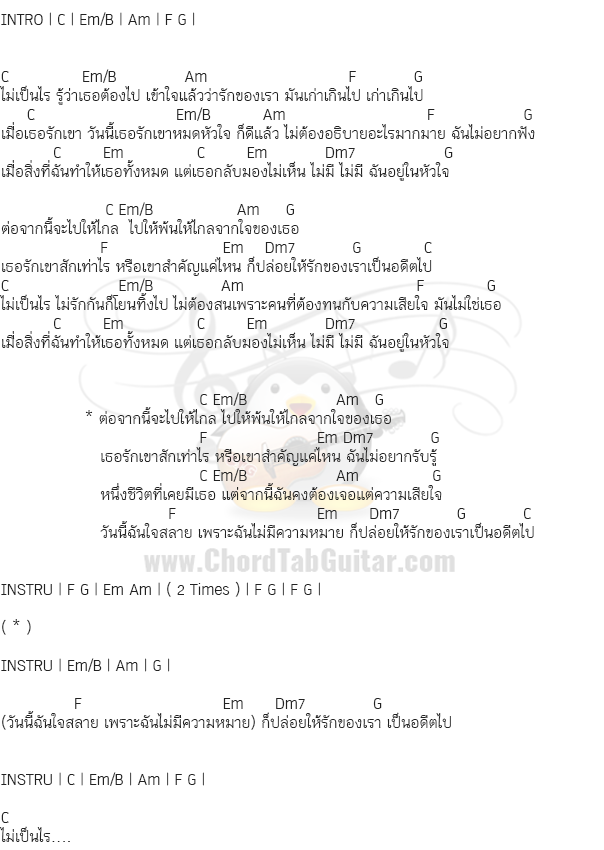 คอร์ดเพลง คอร์ด