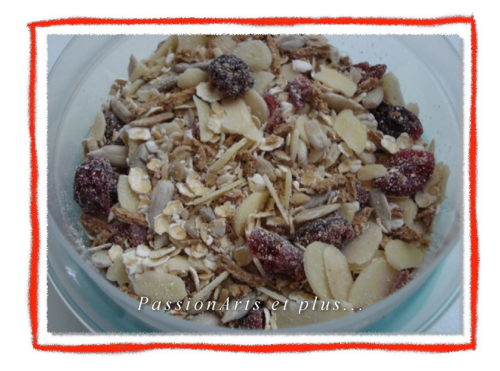 Les recettes de Passionarts et plus... "Muesli" maison