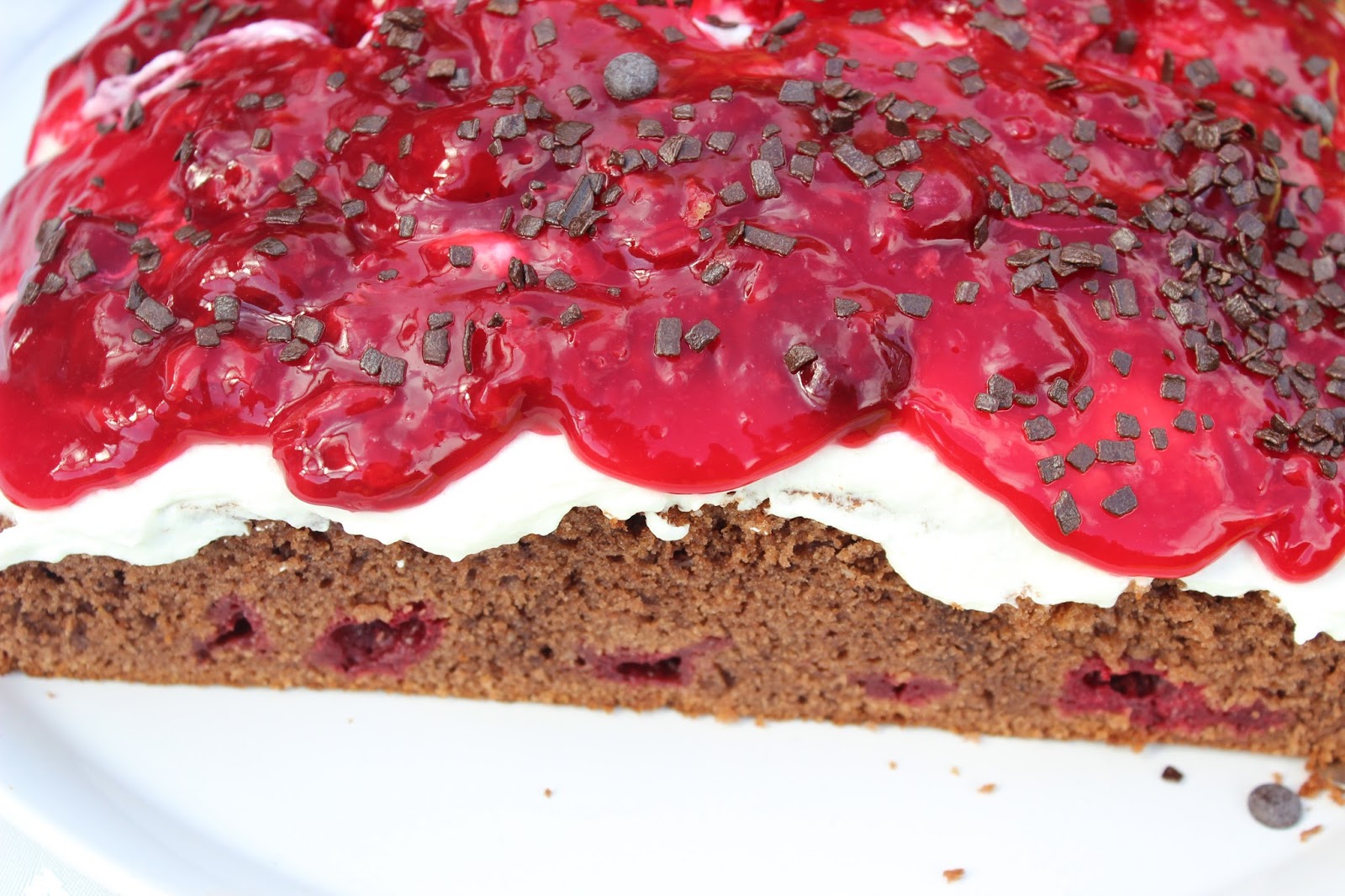 Schokokuchen mit Kirschgrütze