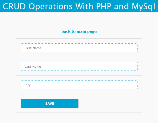 free-cruds: Simple PHP CRUD Operations with MySQL