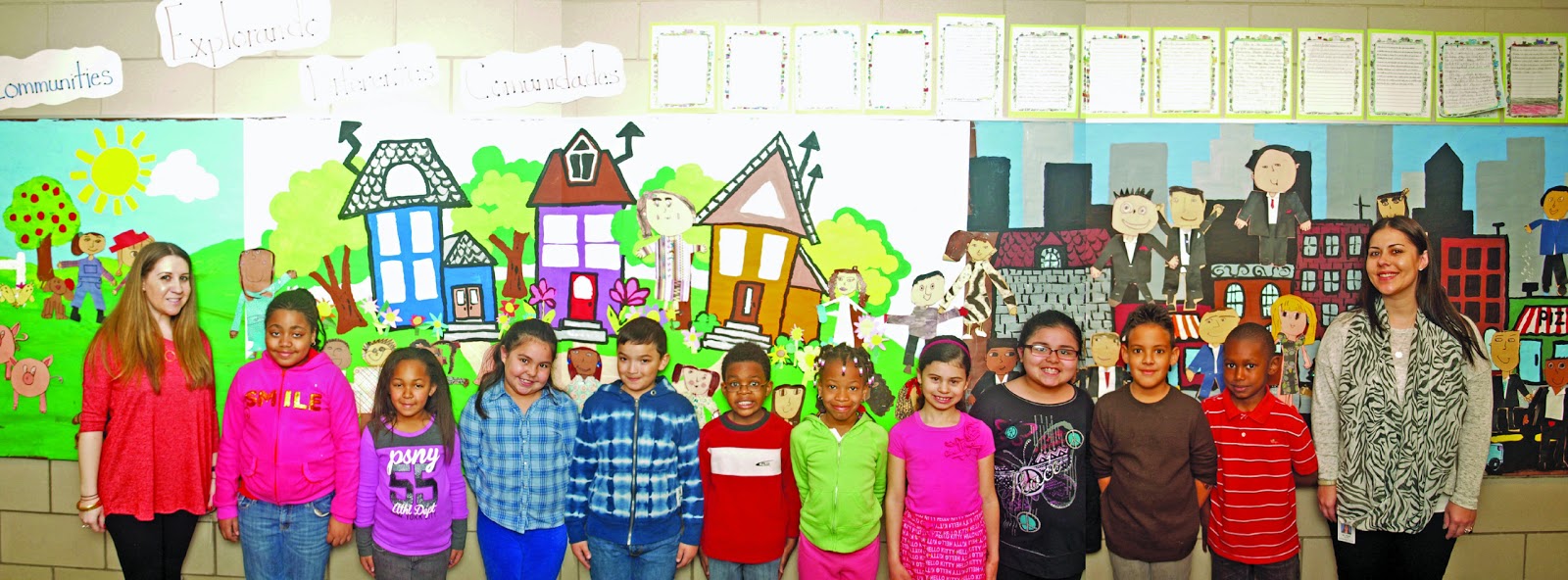 South Shore Arts Archer dual language students create mural