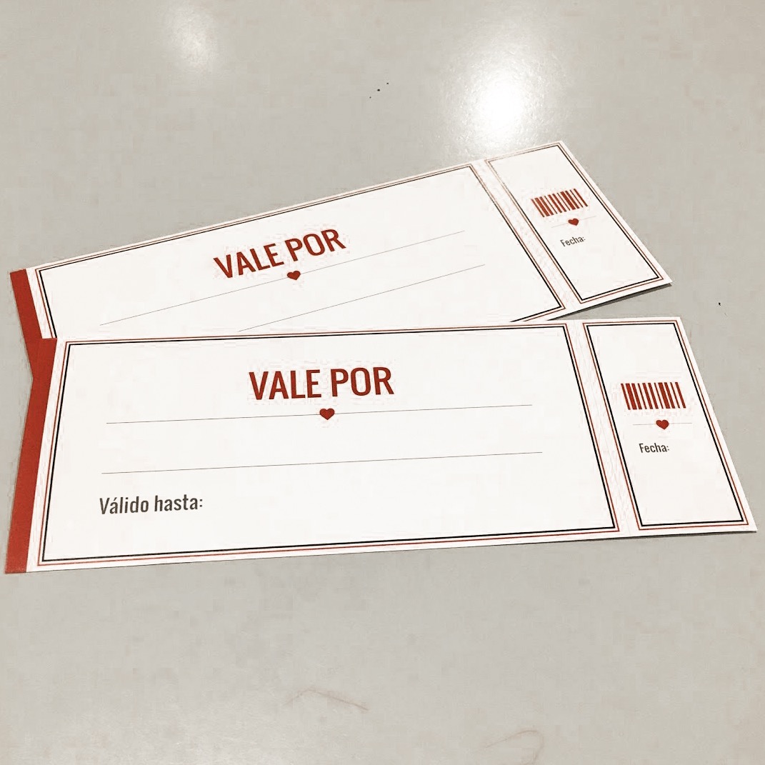 Vales De Amor Descargables Personalizables Cupones Para Tu Pareja Para San Valentín The Optimistic Side