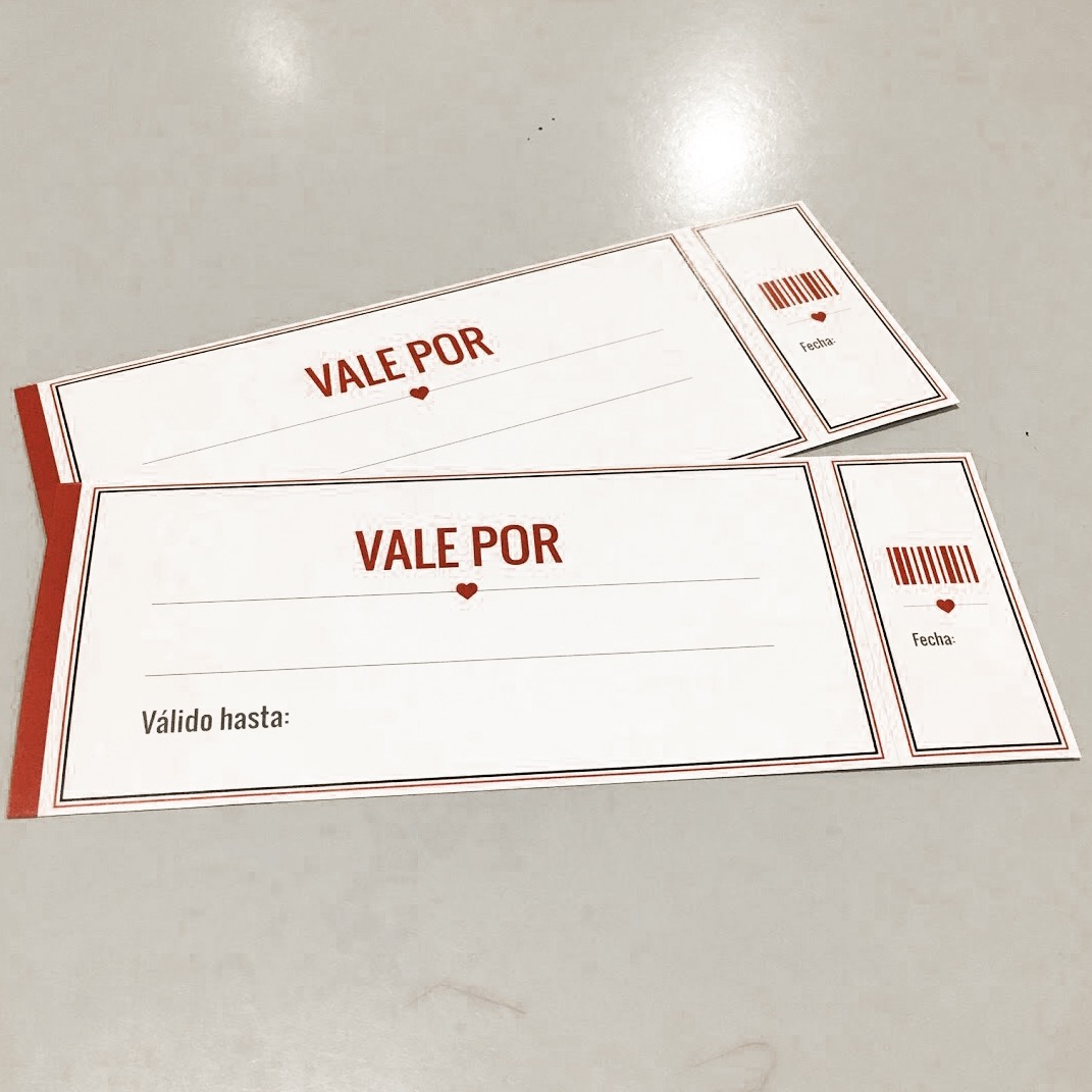 Vale Por Ideas Amigas Vales de amor descargables personalizables: cupones para tu pareja para San  Valentín | The Optimistic Side