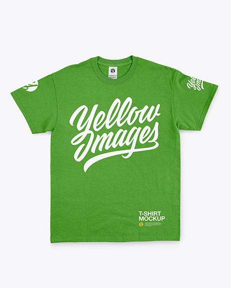 Download Free T Shirt With Round Neck Mockup PSD Mockup Template