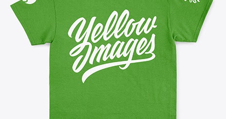 Download T Shirt With Round Neck Mockup Yellowimages Mockups