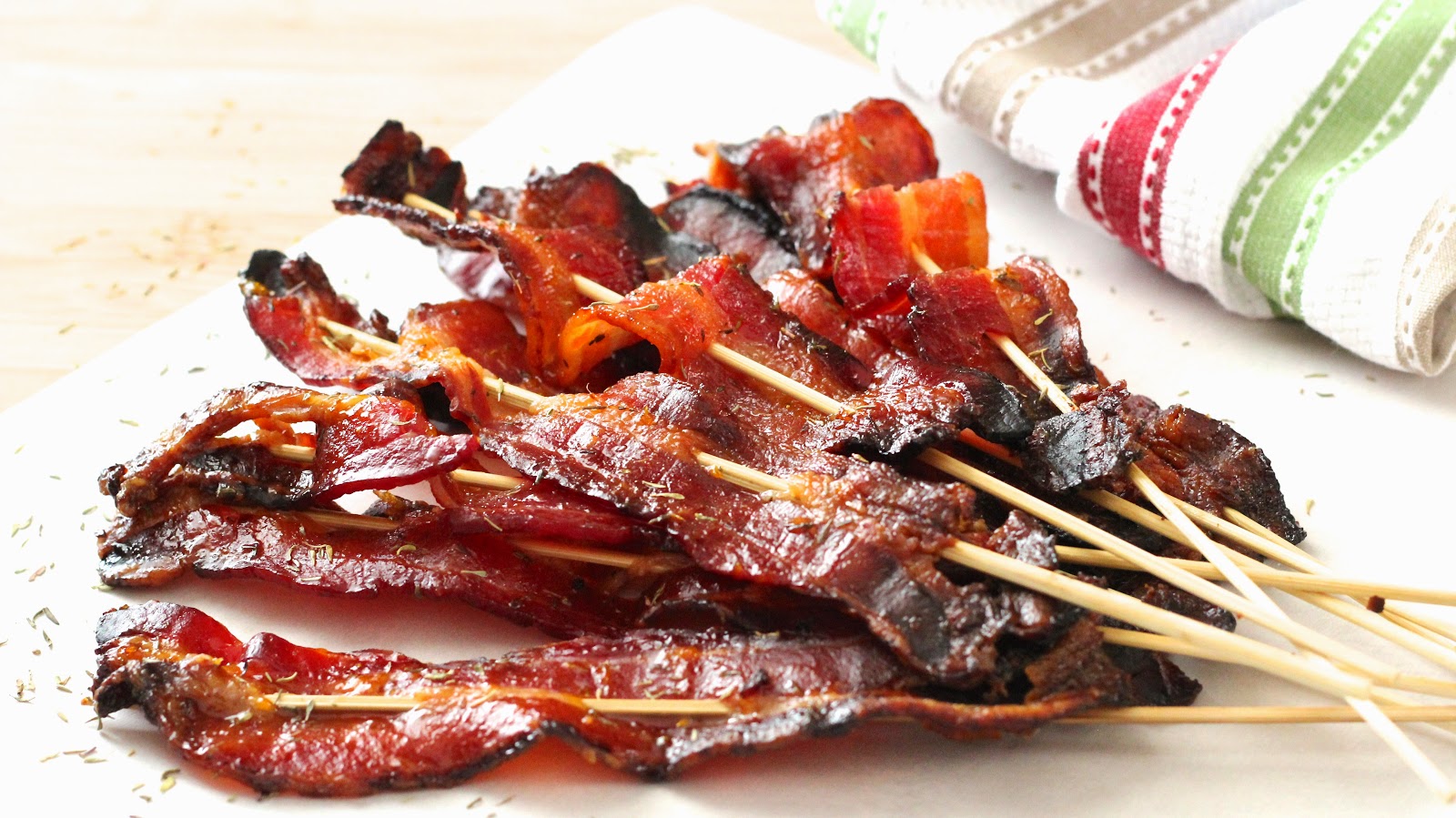APRICOT THYME GLAZED BACON STICKS In Good Flavor Great Recipes Great Taste