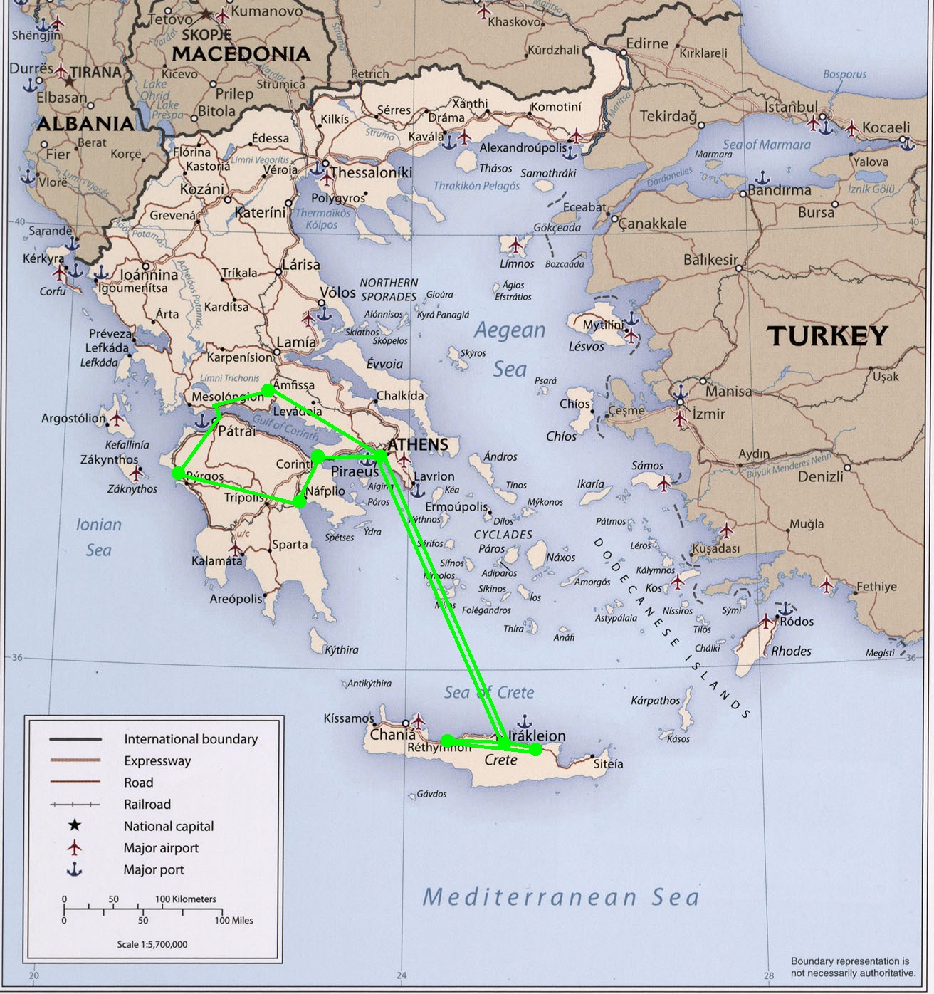 Greece Turkey 2013 Map Itinerary Greece Turkey 2013 Map Itinerary
