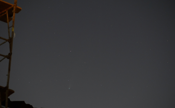 Comet NEOWISE as seen from my backyard in Pomona, California...on July 23, 2020. Comet NEOWISE as seen from my backyard in Pomona, California...on July 23, 2020.