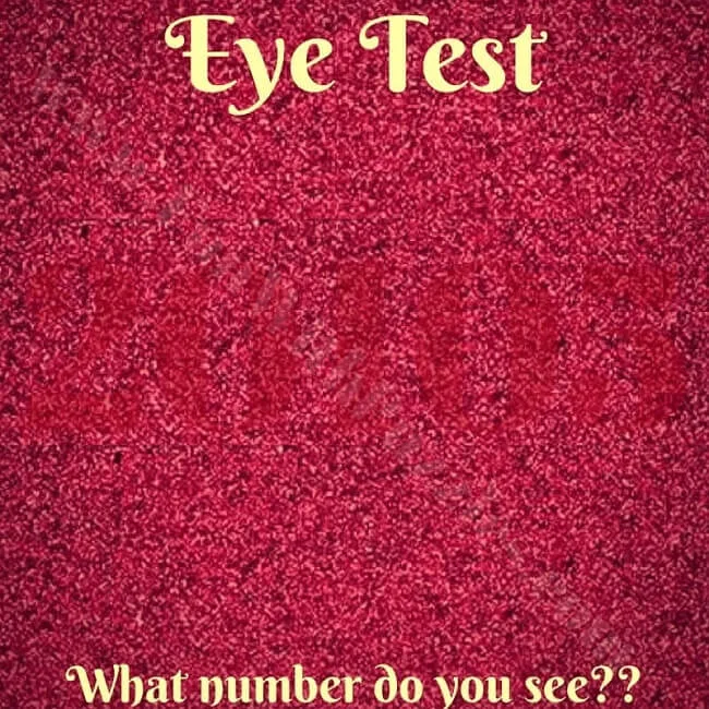 Eye Test-What Number Do You See? 20103