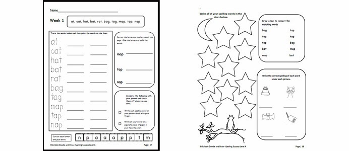 Get an entire year of easy to use spelling activities for kids