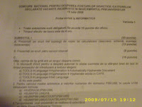 Subiecte titularizare Informatica - Cluj 2009