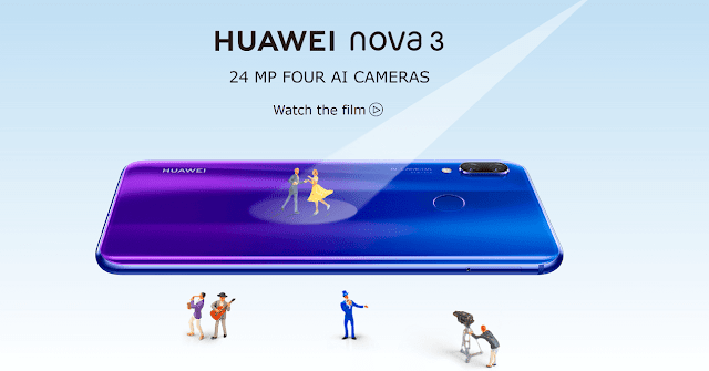 Huawei Nova 3 with Kirin 970 Huawei Nova 3 with Kirin 970