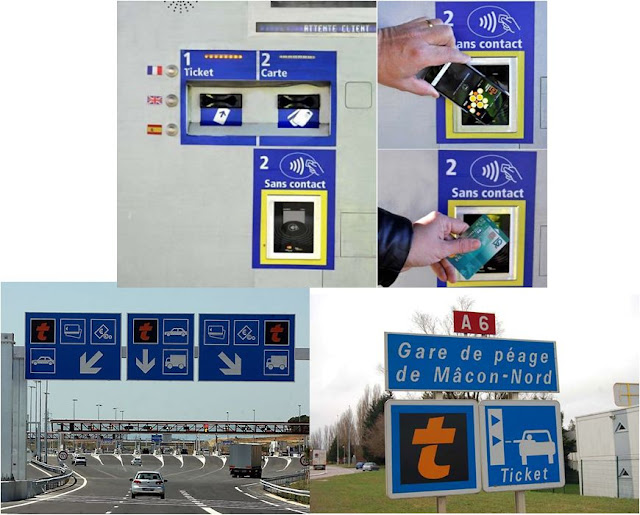 Toll gates, French motorways