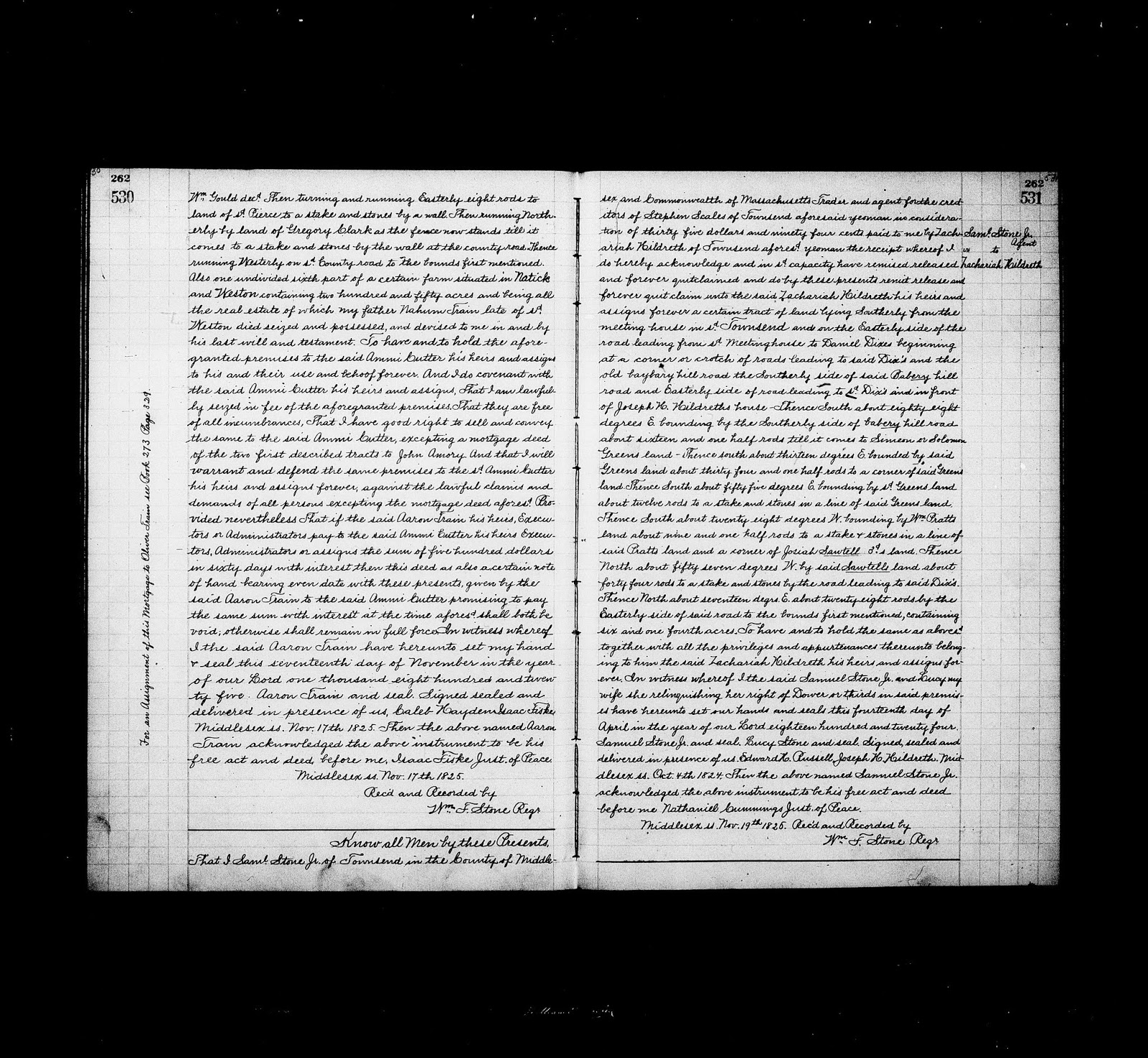 GeneaMusings Amanuensis Monday 1824 Deed of Samuel Stone Jr. to