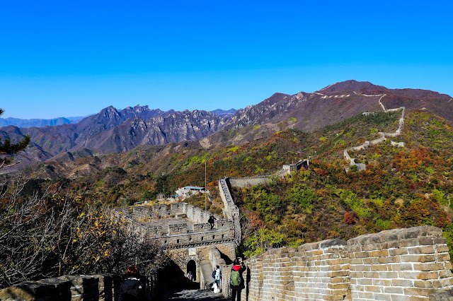Great wall of China in the distance