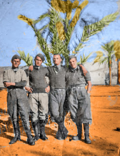 WW2 Italian soldier North African Campaign,Giuseppe Torcasio 2nd fron the right
