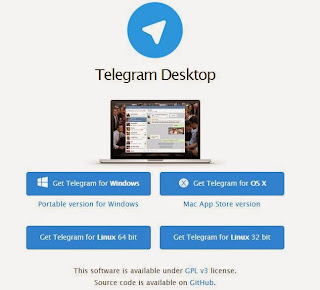 Guna Telegram Messenger di Dekstop Komputer, Guna Telegram di PC, 