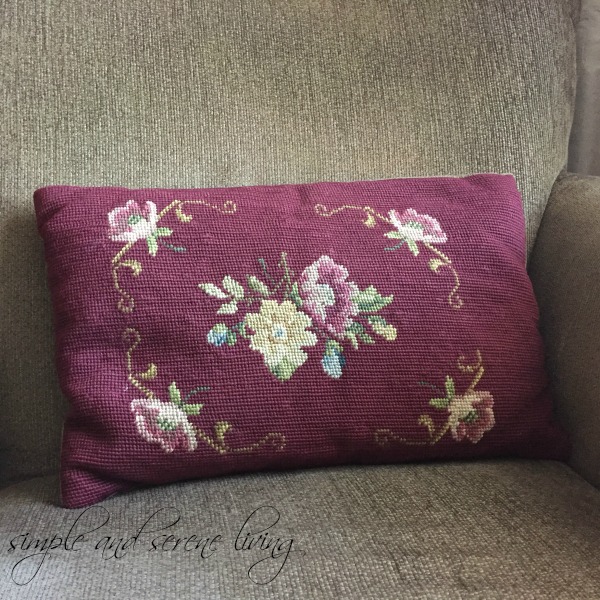 Not only do I have floral pillows, but I have a full on chintz setee.