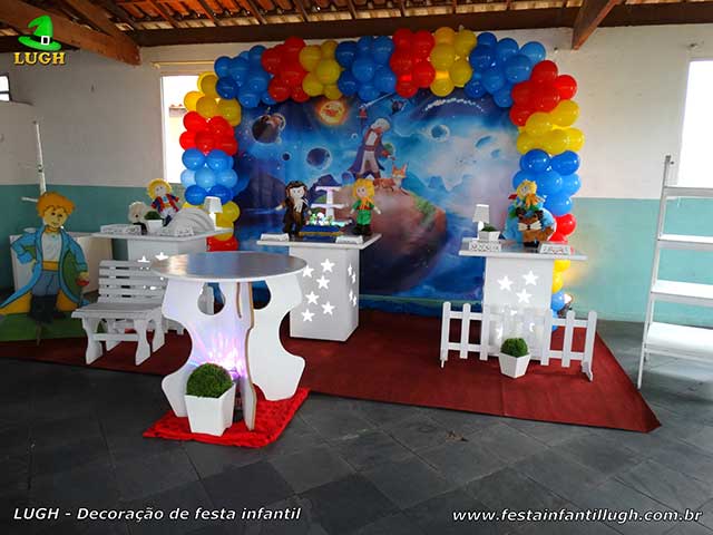 Decoração infantil Pequeno Príncipe - Mesa decorada para festa de 01 aninho