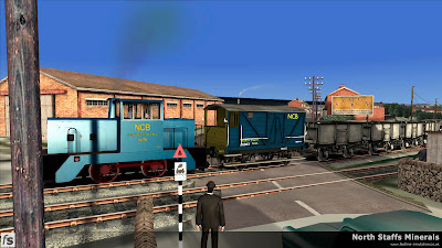 Fastline Simulation - North Staffs Minerals: Colliery Line crossing Brown Lees Road.