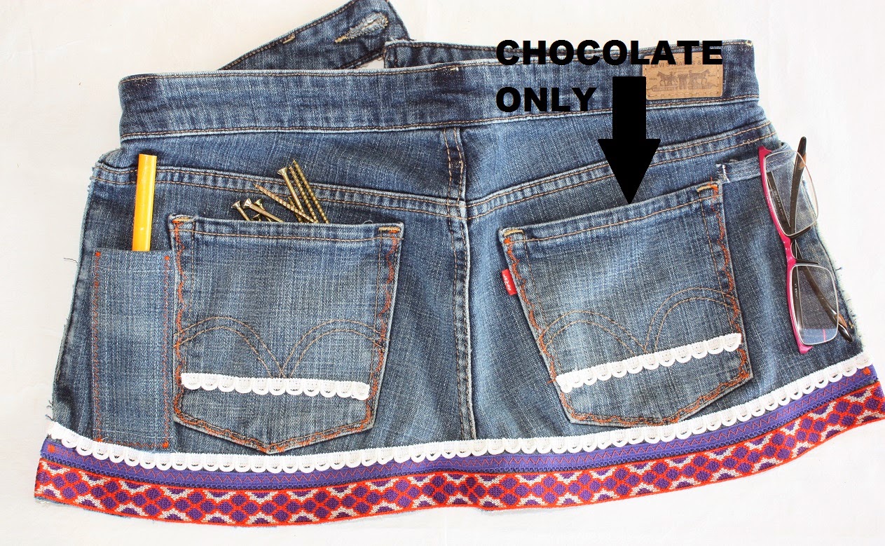 Artsybuildinglady Blue Jeans Apron