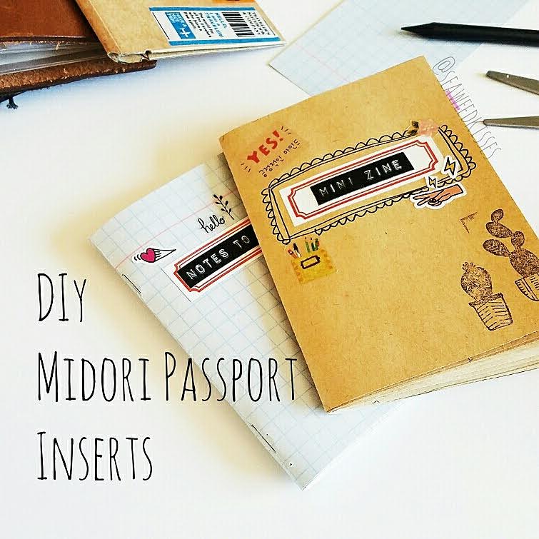 how i make my own traveler s notebook inserts seaweed kisses