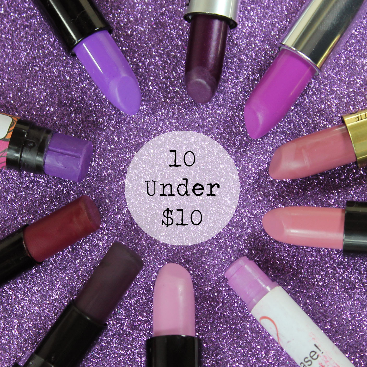 10 Under $10 - Budget Friendly Purple Lipsticks