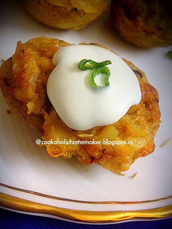 Let's Cook! Double baked creamy herbed potatoes