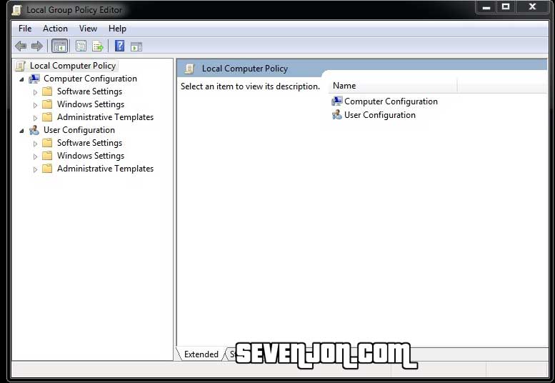 Local Group Policy Editor
