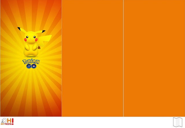Pikachu: Imprimibles Gratis para Fiestas. para imprimir el programa de la fiesta o el menú.