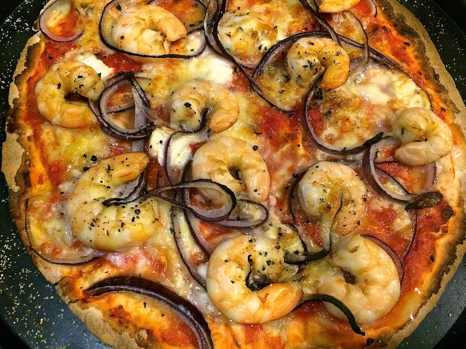 Behind The Burners PRAWN PIZZA