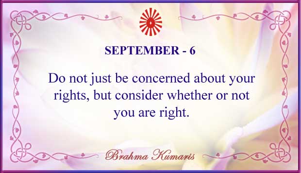 September 6 Thought For The Day September 6