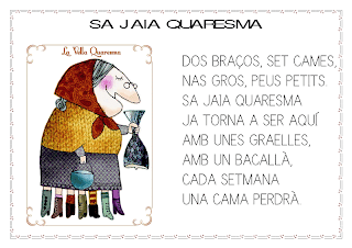 Resultado de imagen de lletra de la canço de la jaia corema