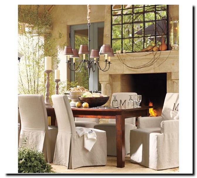 Pottery Barn Dining Room Chairs Slipcovers