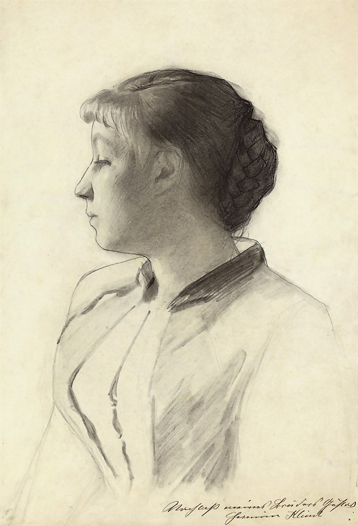 Gustav Klimt madchen im profil