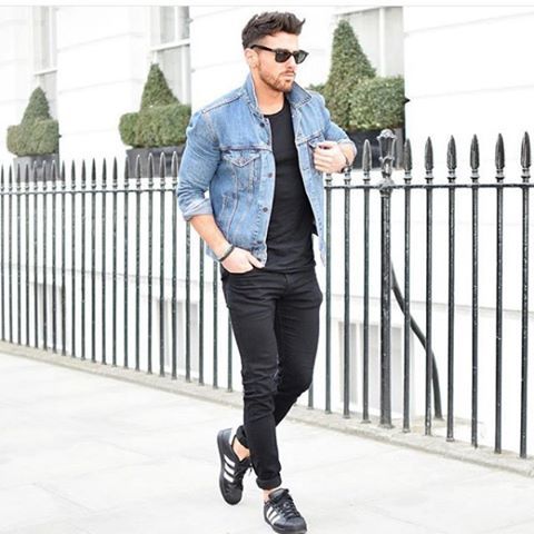 look masculino tenis preto