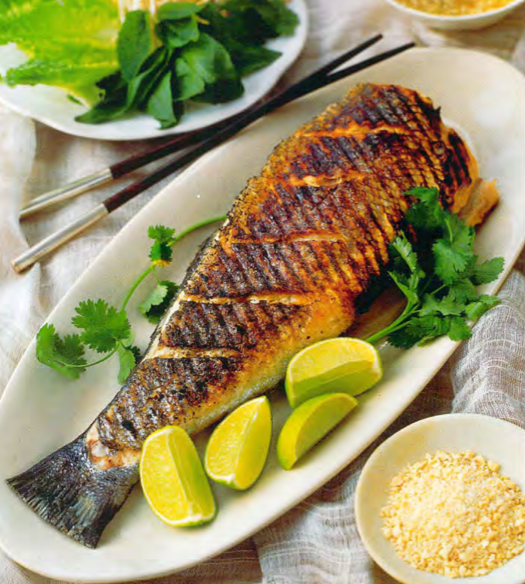 How to Make Cambodian CharcoalGrilled Fish Asian Cooking Recipe Cuisine