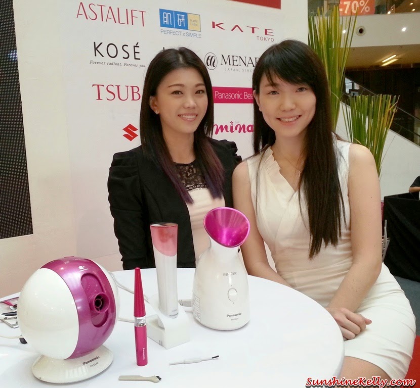 Panasonic Beauty, Panasonic Beauty Pore Cleanser, Japan Beauty Week, On Stage presentation, on stage demo, Face Hair Ionizer, Facial Ionic Steamer, Pore Cleanser, Eyelash Curler
