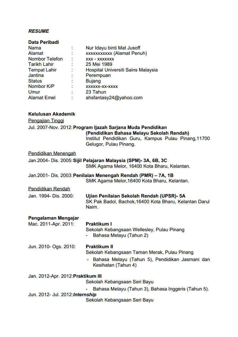 post my cv online