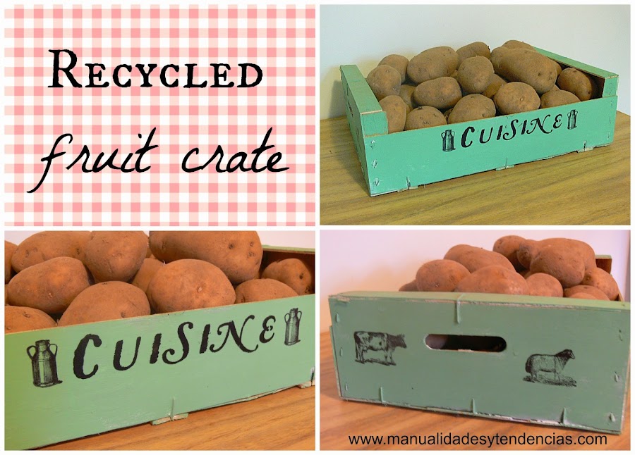 Recycled fruit crate