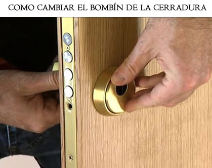 Desmontar bombin cerradura tesa